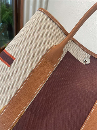 Her.mes Garden Party 36CM Togo Leather and Graffiti Canvas HS