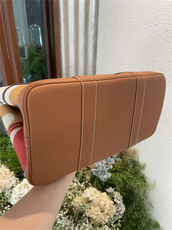 Her.mes Garden Party 36CM Togo Leather and Graffiti Canvas HS