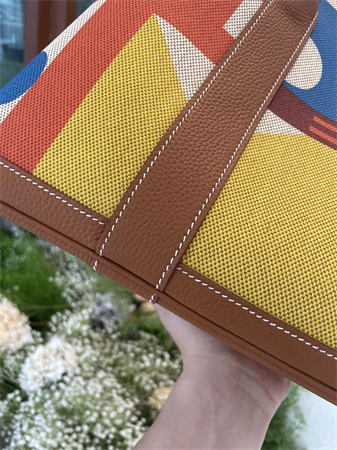 Her.mes Garden Party 36CM Togo Leather and Graffiti Canvas HS