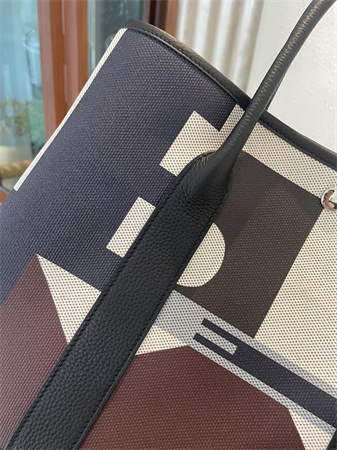 Her.mes Garden Party 36CM Togo Leather and Graffiti Canvas HS