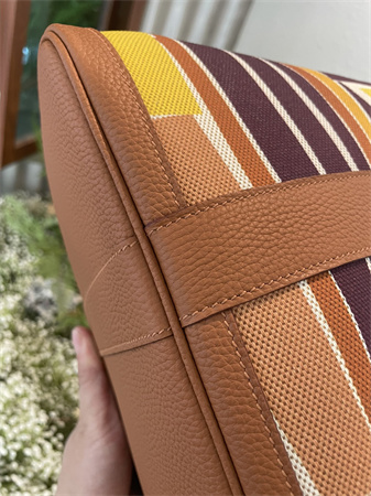 Her.mes Garden Party 36CM Togo Leather and Graffiti Canvas HS