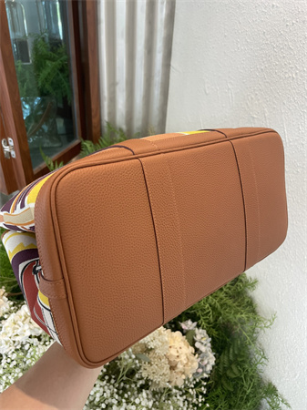 Her.mes Garden Party 36CM Togo Leather and Graffiti Canvas HS