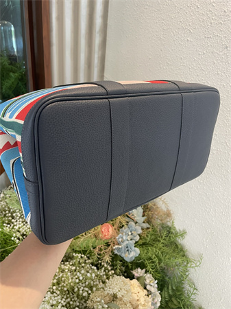 Her.mes Garden Party 36CM Togo Leather and Graffiti Canvas HS