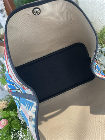 Her.mes Garden Party 36CM Togo Leather and Graffiti Canvas HS