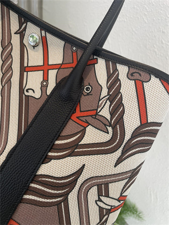Her.mes Garden Party 36CM Togo Leather and Graffiti Canvas HS