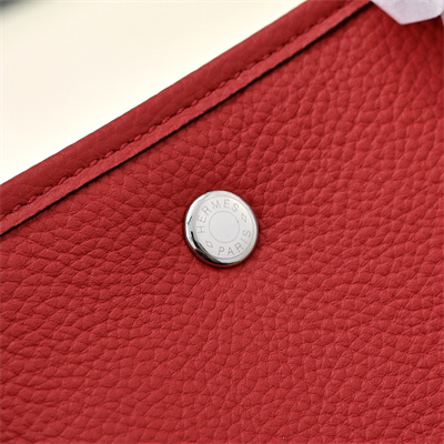H**mes garden party 30/36cm togo leather red hs
