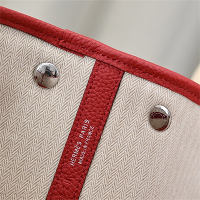 H**mes garden party 30/36cm togo leather red hs