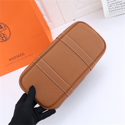 H**mes garden party 30/36cm calfskin leather gold
