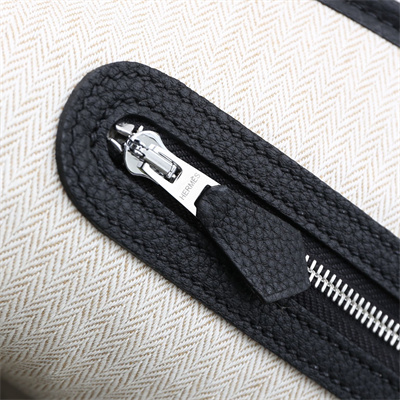 H**mes garden party 30/36cm calfskin leather black