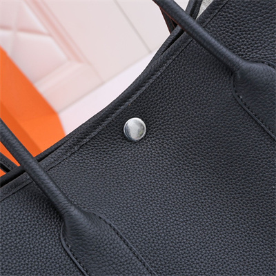 H**mes garden party 30/36cm calfskin leather black