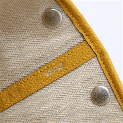 H**mes garden party 30/36cm calfskin leather jaune amber
