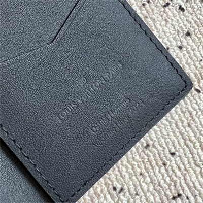 L.V Pocket Organizer Brushed Monogram cowhide leather Black/White M11635