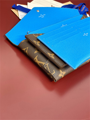 L.V Kirigami Organizer Monogram Canvas Gaston Blue Pink M12359