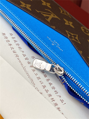 L.V Kirigami Organizer Monogram Canvas Gaston Blue Pink M12359