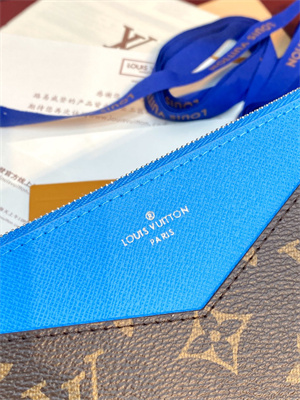 L.V Kirigami Organizer Monogram Canvas Gaston Blue Pink M12359