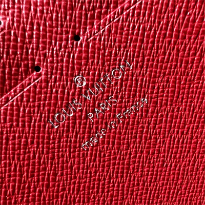 L.V Pochette Voyage MM Monogram Canvas Red  M12820