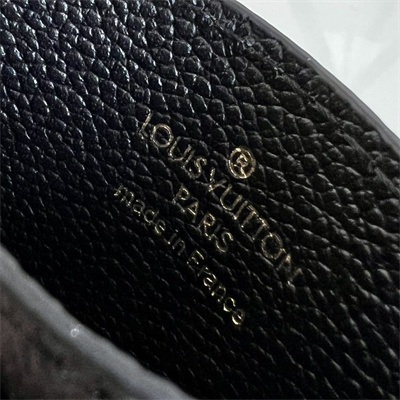 L.V Charms Card Holder Monogram Empreinte Black Leather M82739