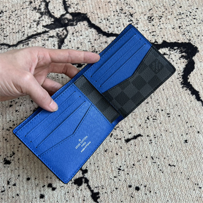 L.V Pocket Organizer Damier Graphite coated canvas Indigo Blue N00092