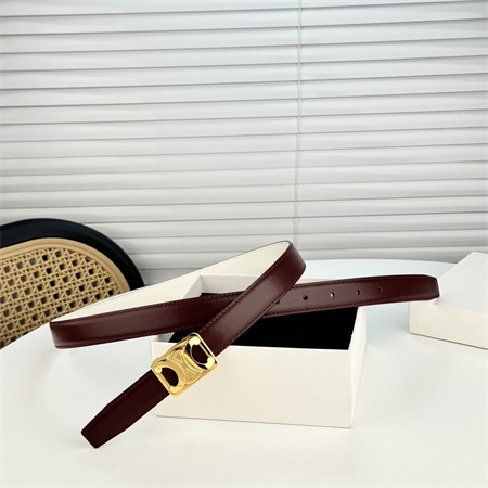 Ce**e medium reversible framed triomphe belt 25mm in taurillon and natural calfskin burgundy/white