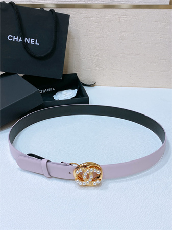Ch*el belts in lambskin 30mm color options