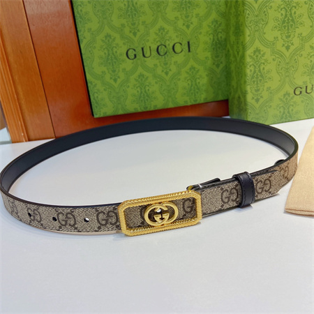 G*u*i belts in calfskin/gg canvas 20mm color options