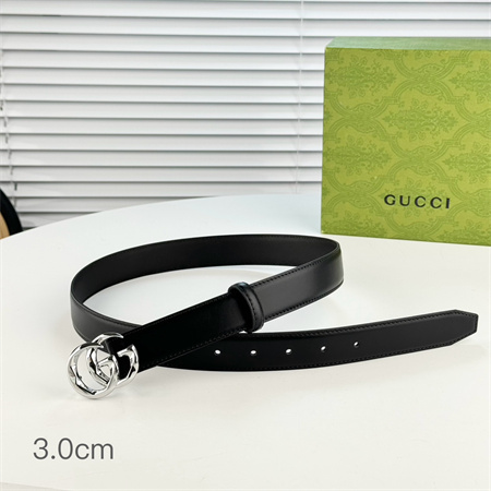 G*u*i belts in black calfskin 30mm options
