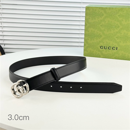 G*u*i belts in black calfskin 30mm options