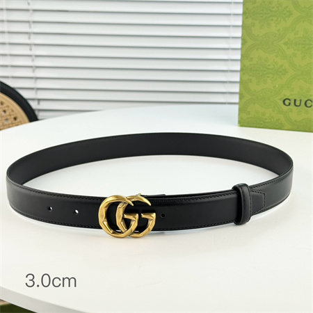 G*u*i belts in black calfskin 30mm options