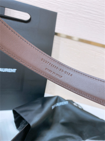 Y*L belts in leather 24mm shinny gold hardware black