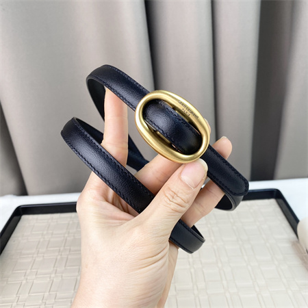 Y*L belts in leather 15mm gold hardware black