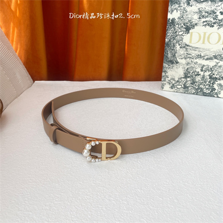 D*or belts in patent calfskin /smooth calfskin 25mm pearl gold hardware color options
