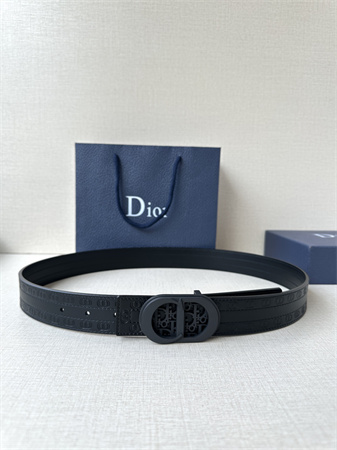 D*or belts in cd embossed calfskin 35mm black color options