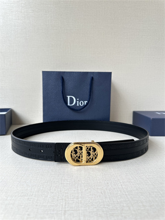 D*or belts in cd embossed calfskin 35mm black color options