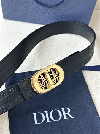 D*or belts in cd embossed calfskin 35mm black color options