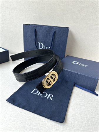 D*or belts in cd embossed calfskin 35mm black color options
