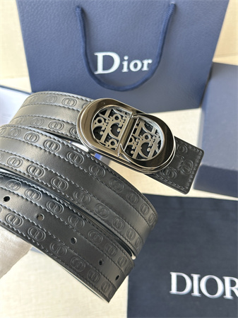 D*or belts in cd embossed calfskin 35mm black color options