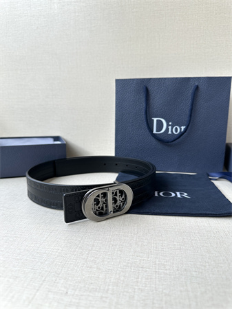D*or belts in cd embossed calfskin 35mm black color options