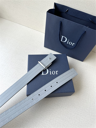 D*or belts in cd embossed calfskin 35mm grey color options