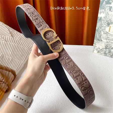 D*or belts in jacquard embossed calfskin 35mm color options