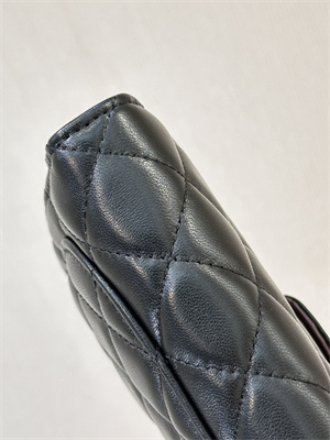 Ch*el snap wallet lambskin gold tone metal black a48667