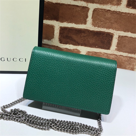 gu.cci dionysus S*per mini bag green leather 476432