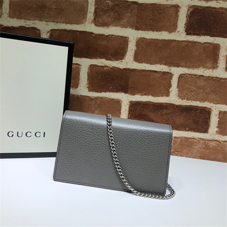 gu.cci dionysus S*per mini bag grey leather 476432