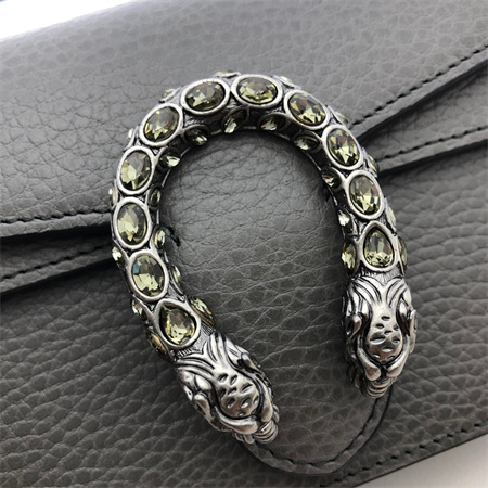 gu.cci dionysus S*per mini bag grey leather 476432