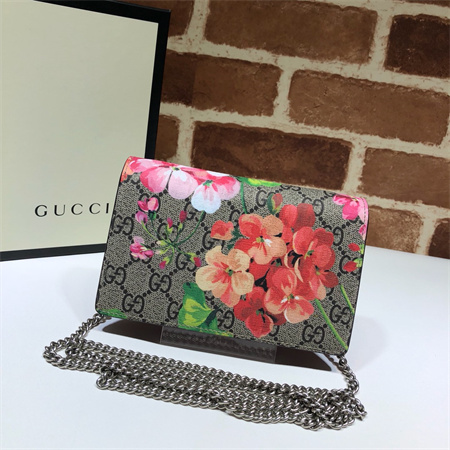 gu.cci dionysus S*per mini bag with flower printing 476432