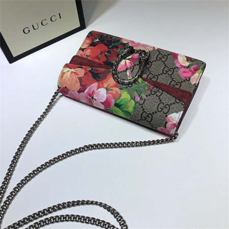 gu.cci dionysus S*per mini bag with flower printing 476432