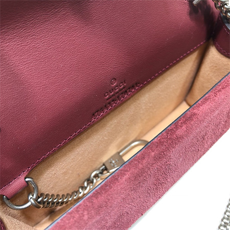 gu.cci dionysus S*per mini bag with flower printing 476432