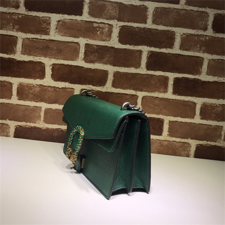 Gu.cci Dionysus small shoulder bag Green Leather 400249