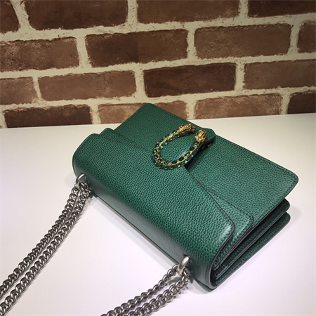 Gu.cci Dionysus small shoulder bag Green Leather 400249