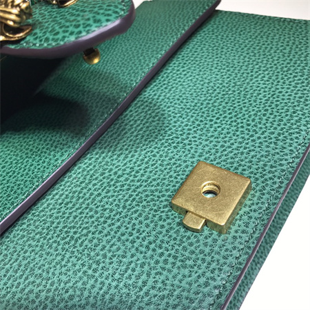 Gu.cci Dionysus small shoulder bag Green Leather 400249