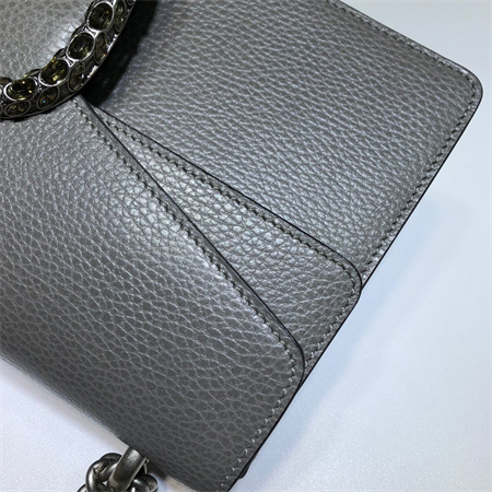 Gu.cci Dionysus small shoulder bag Grey Leather 400249